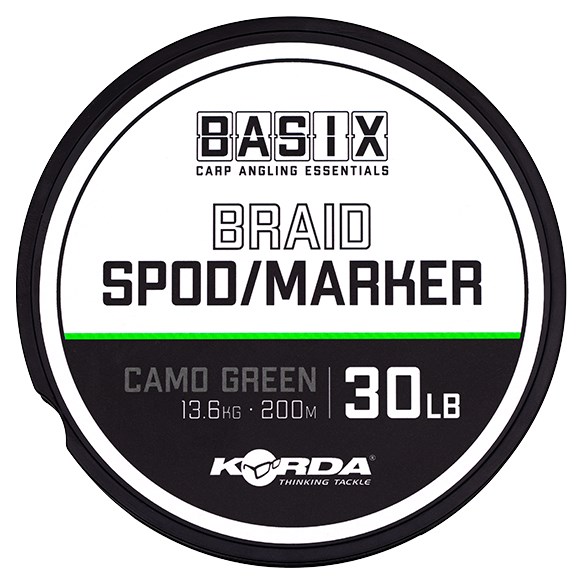 Korda Splétaná Šňůra Basix Spod/Marker Braid 200m Délka: 200m, Nosnost: 30 lb