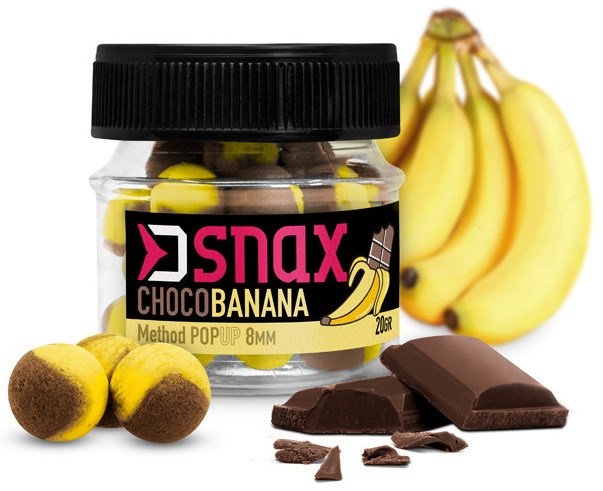 Delphin Pop Up Nástraha D Snax Pop Čokoláda Banán 20 g Hmotnost: 20g, Průměr: 12mm