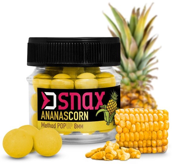 Delphin Pop Up Nástraha D Snax Pop Kukuřice Ananas 20g Hmotnost: 20g, Průměr: 10mm