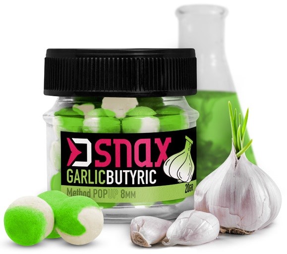 Delphin Pop Up Nástraha D Snax Pop Česnek Butyric 20g Hmotnost: 20g, Průměr: 10mm