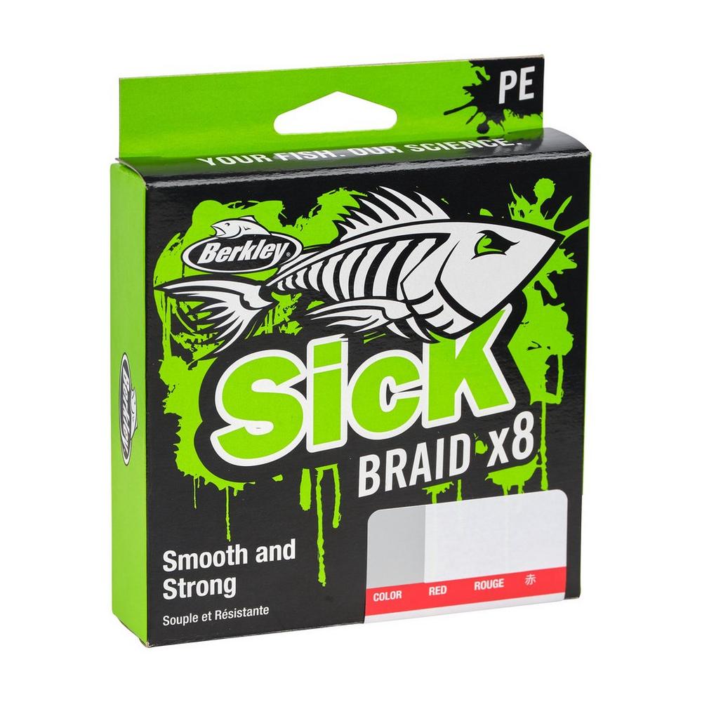 Berkley Pletená Šňůra Sick Braid Red 1m Nosnost: 16,5kg, Průměr: 0,14mm - Obrázek 3
