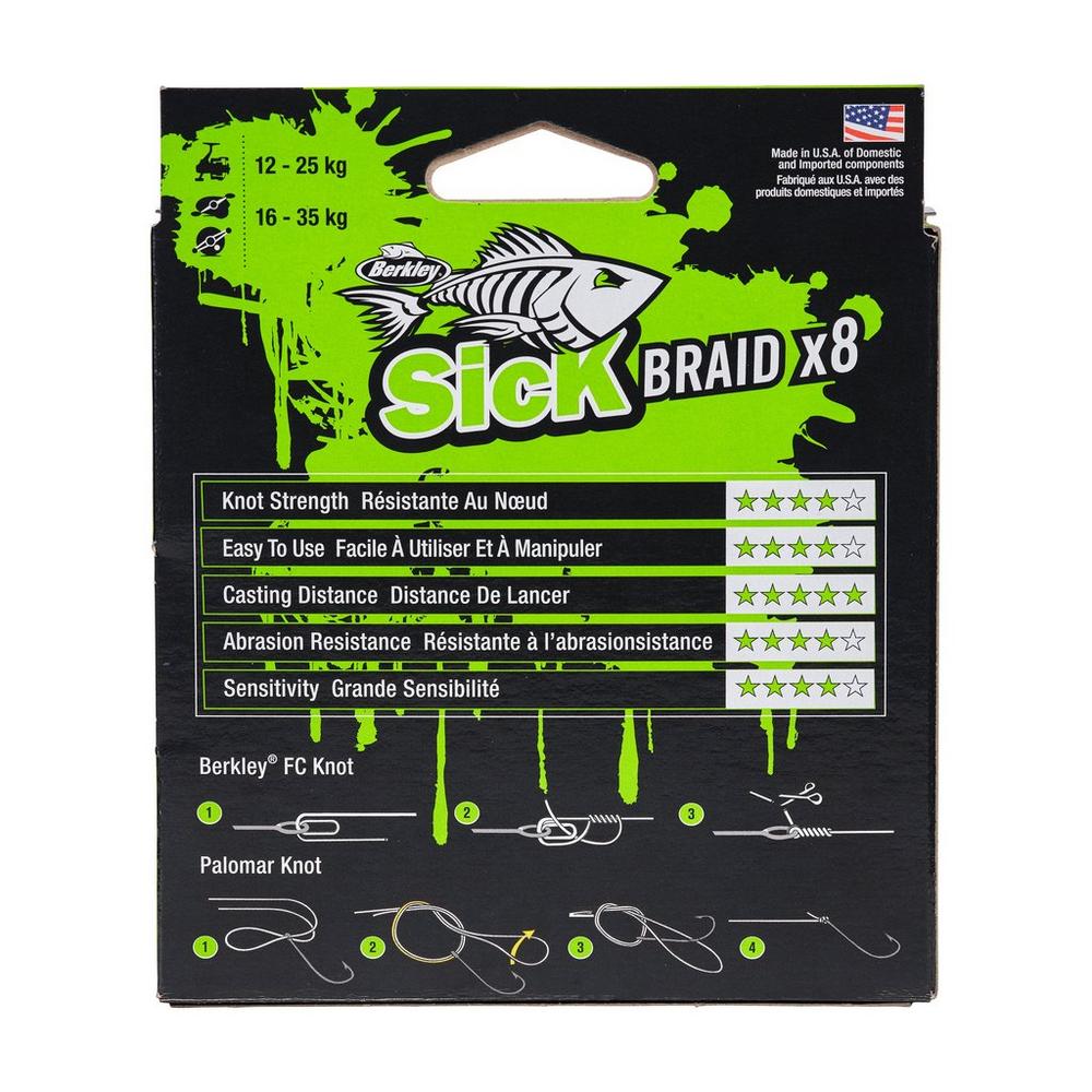 Berkley Pletená Šňůra Sick Braid Red 1m Nosnost: 16,5kg, Průměr: 0,14mm - Obrázek 5