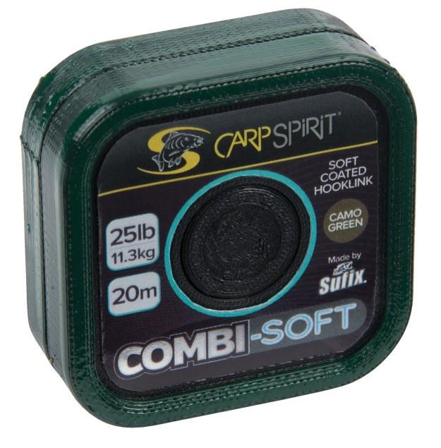 Carp Spirit Šňůrka Combi-Soft Coated Braid Camo Green 20m Nosnost: 35lb