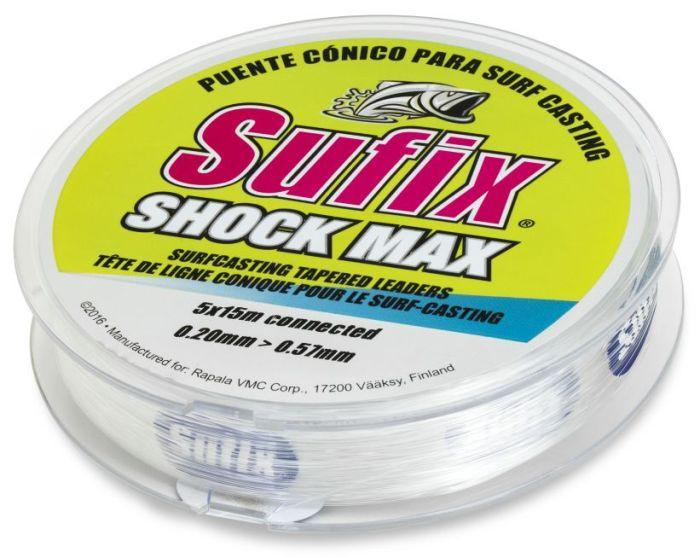 Sufix Šokový Návazec Shock Max 5x15m Průměr: 0,26-0,57mm