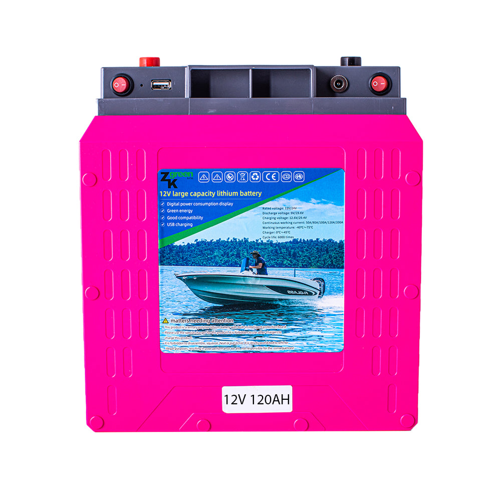 ZKGREEN ZK Green Lithiová Baterie 12V/120Ah + Nabíječka 10A