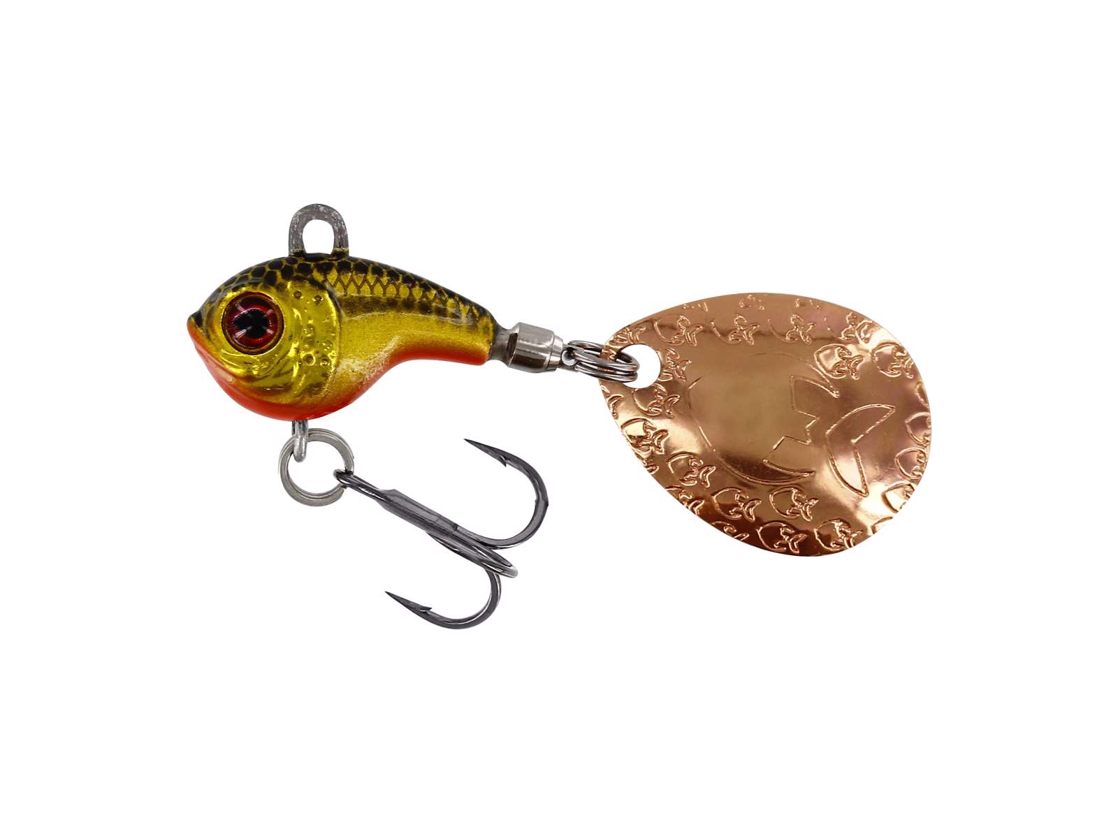 Westin Třpytka DropBite Tungsten Spin Tail Jig Gold Rush Délka: 1,8cm, Hmotnost: 9g