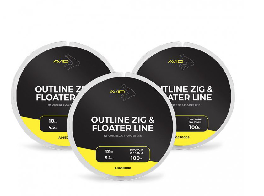 Avid Carp Vlasec Outline Zig & Floater Line 100m Varianta: 12lb, Nosnost: 5,4kg, Průměr: 0,30mm - Obrázek 2