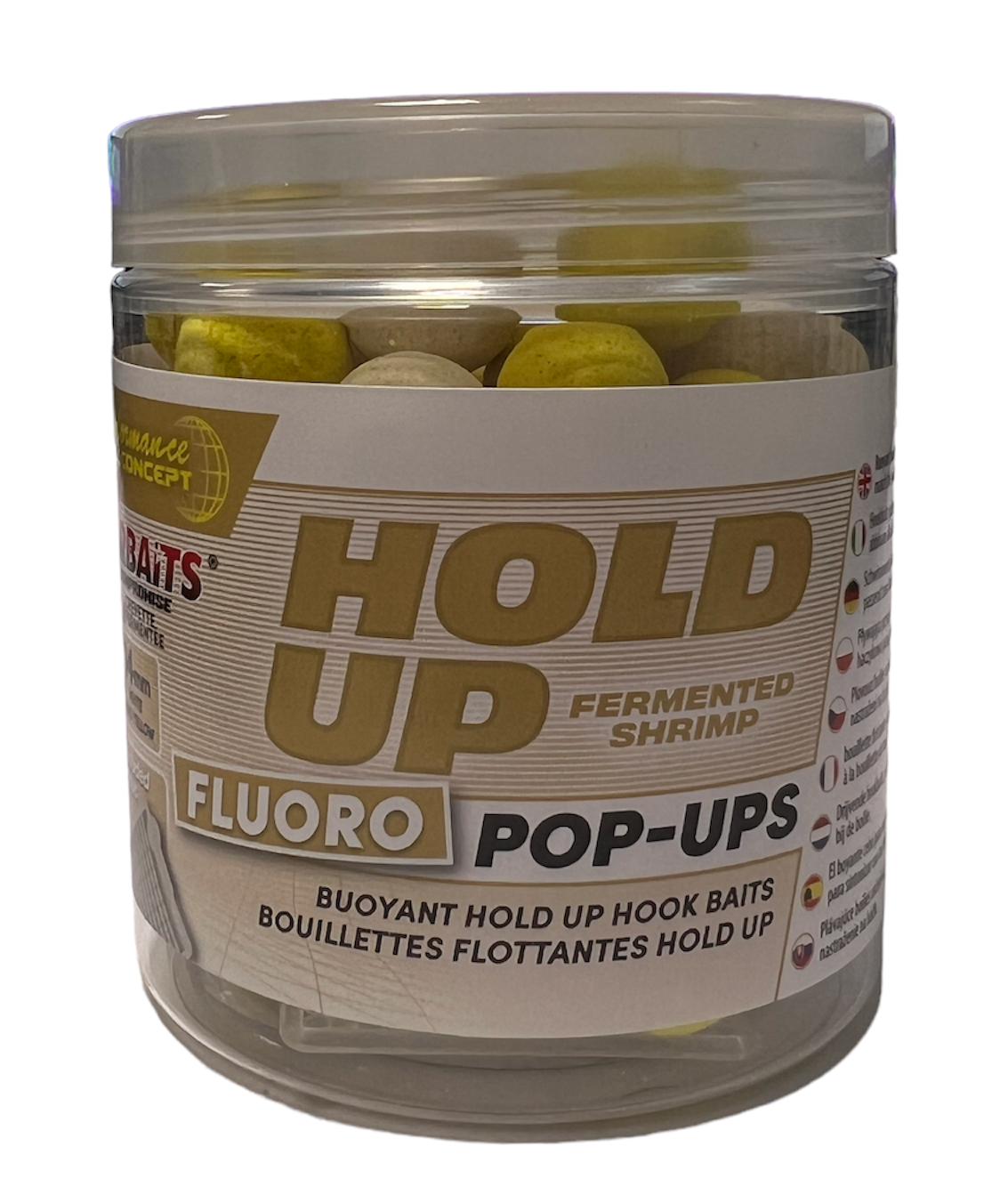 Starbaits Plovoucí Boilie Hold Up Fermented Shrimp Fluo 80g Hmotnost: 80g, Průměr: 20mm