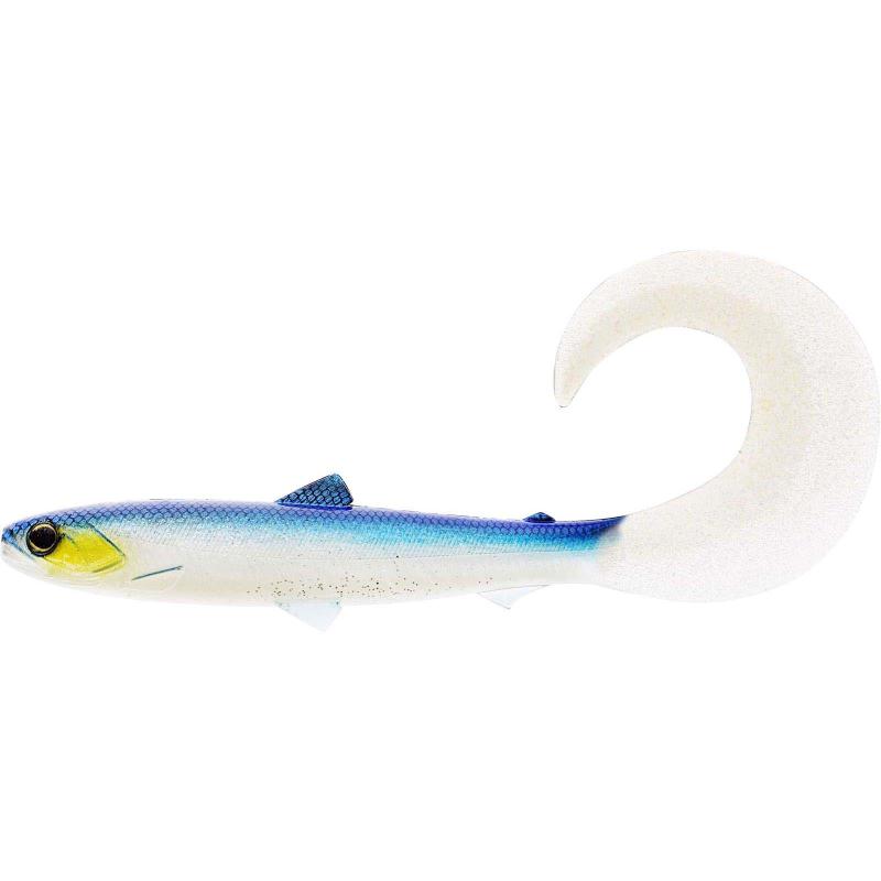 Westin Gumová Nástraha BullTeez Curltail Blue Headlight Délka: 10cm, Hmotnost: 6g, Počet kusů: 1ks