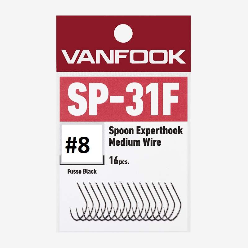 Vanfook Háčky SP-31F Spoon Experthook 16ks Počet kusů: 16ks, Velikost háčku: #8