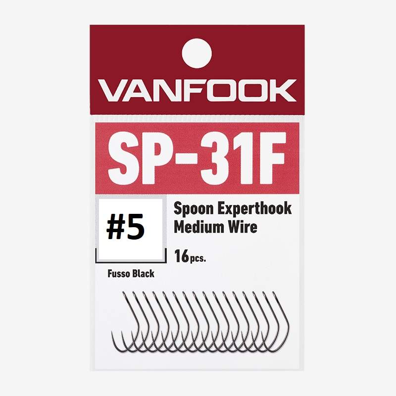 Vanfook Háčky SP-31F Spoon Experthook 16ks Počet kusů: 16ks, Velikost háčku: #8 (obrázek 6)