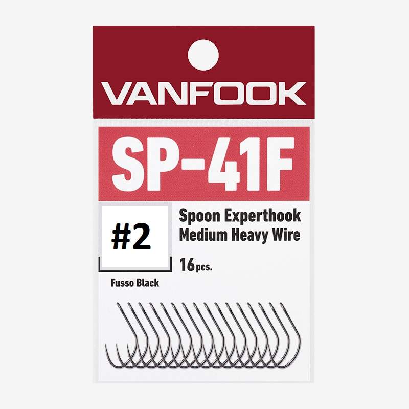 Vanfook Háčky SP-41F Spoon Experthook 16ks Počet kusů: 16ks, Velikost háčku: #8 (obrázek 4)