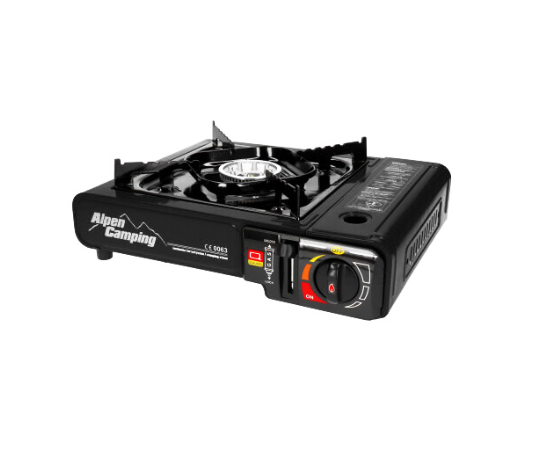 Alpen Camping Vařič Turistický Černý s Přípojkou na PB Láhev