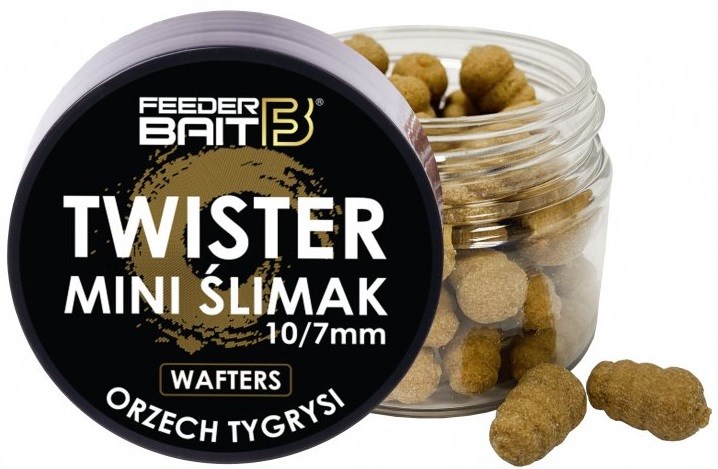 FeederBait Neutrálně Vyvážená Nástraha Mini Šlimak Wafters 25ml Hmotnost: 25g, Průměr: 7x10mm, Příchuť: Tygří ořech