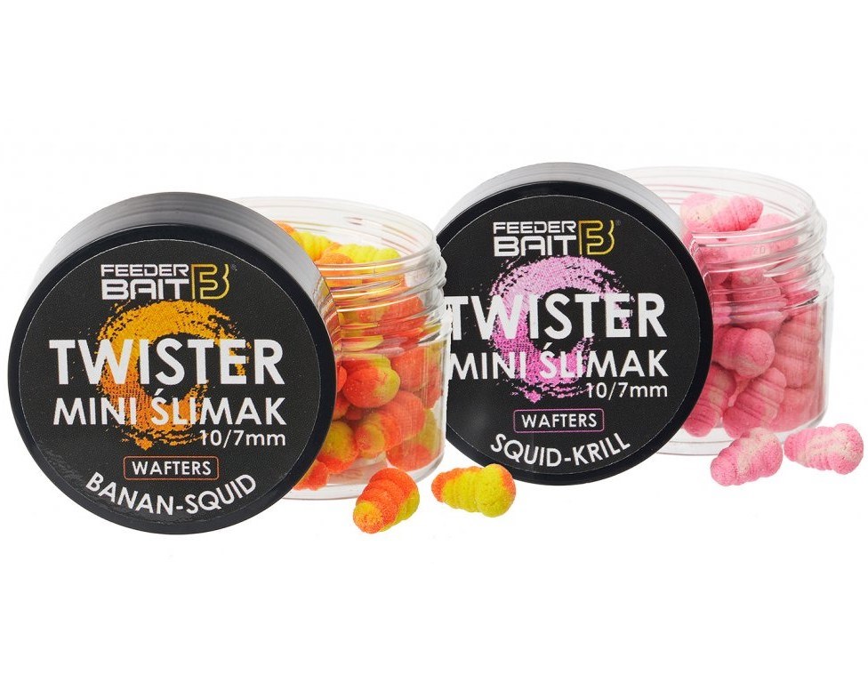FeederBait Neutrálně Vyvážená Nástraha Mini Šlimak Wafters 25ml Hmotnost: 25g, Průměr: 7x10mm, Příchuť: Halibut