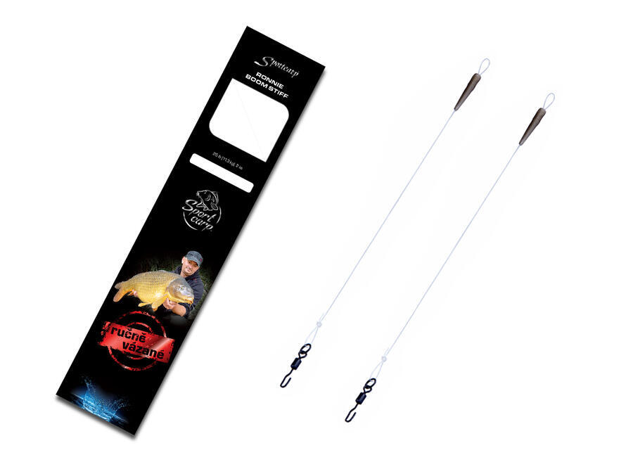 Sportcarp Návazec Ronnie Boom Stiff 25lb 2ks Délka: 17cm, Varianta: Short