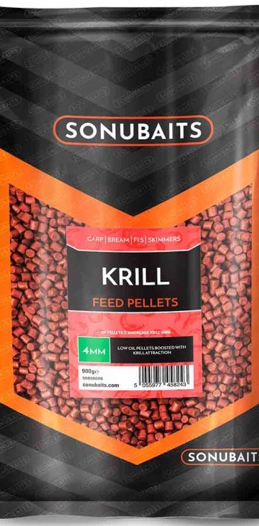 Sonubaits Pelety Krill Feed Pellets 900g Hmotnost: 900g, Průměr: 4mm