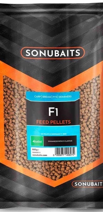 Sonubaits Pelety F1 Feed Pellets 900g Hmotnost: 900g, Průměr: 2mm