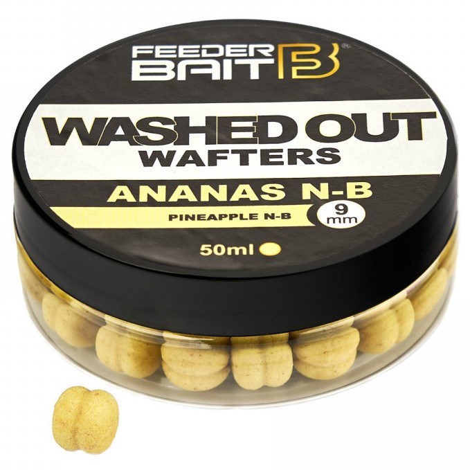 FeederBait Neutrálně Vyvážená Nástraha Washed Out Wafters 9 mm Hmotnost: 50ml, Průměr: 9mm, Příchuť: R72- Broskev/Ananas - Obrázek 2