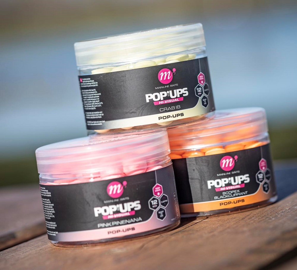 Mainline Plovoucí Boilie High Visual Mini Pop Ups Crab IB Průměr: 15mm, Objem: 250ml (obrázek 4)