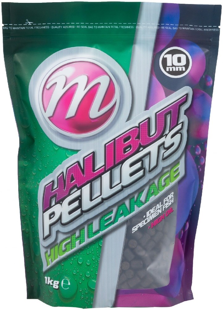 Mainline Pelety Activated Halibut Pellets 1kg Hmotnost: 1kg, Průměr: 10mm