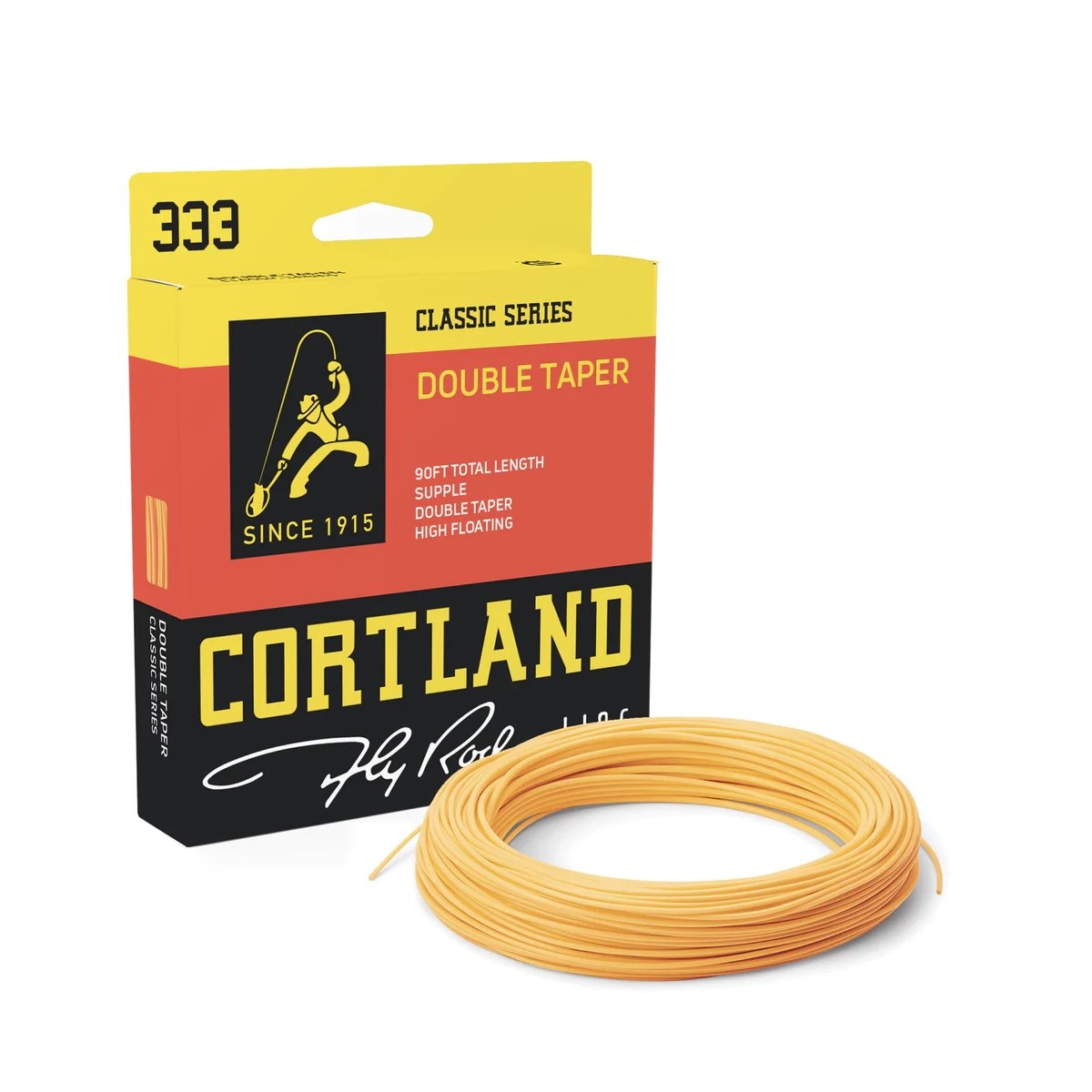 Cortland Muškařská Šňůra 333 Classic Double Mango Orange Floating DT 90ft Aftma: #3