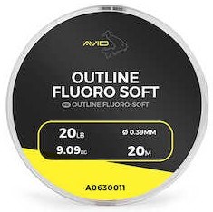 Avid Carp Návazcový Fluorocarbon Outline Fluoro-Soft 20m Varianta: 15lb, Nosnost: 6,81kg, Průměr: 0,32mm