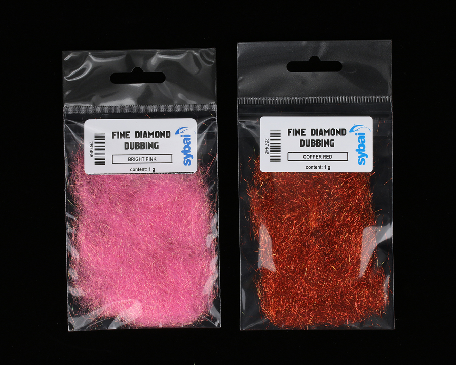 Sybai Fine Diamond Dubbing Bright Orange (obrázek 4)