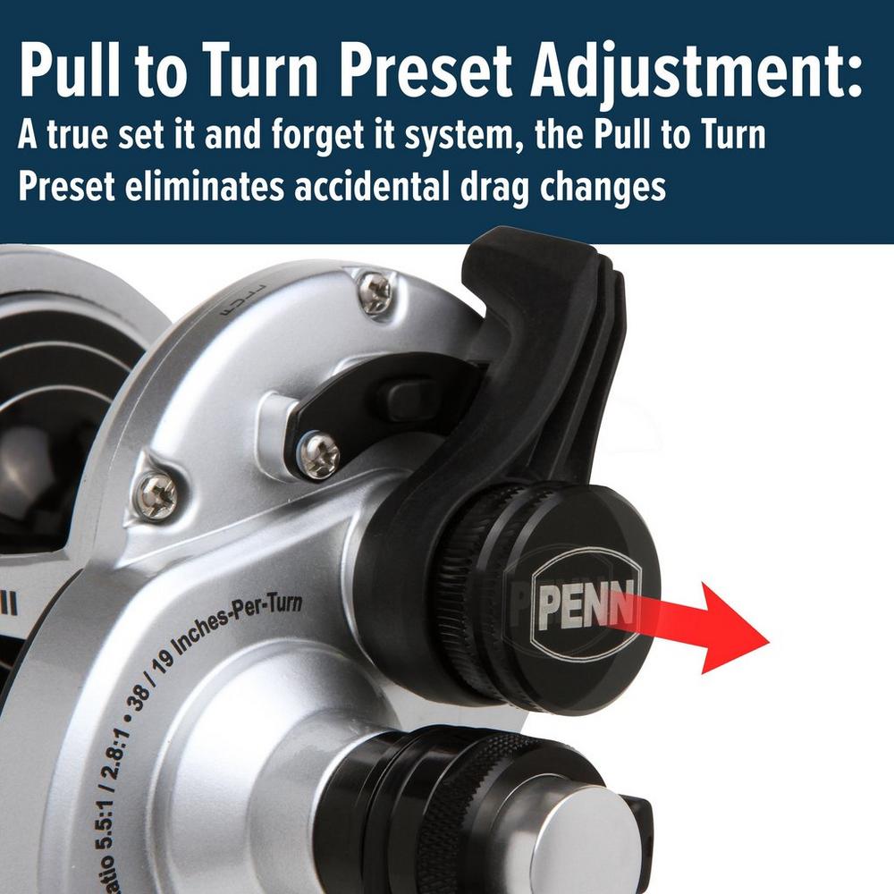 Penn Multiplikátor Fathom® II Lever Drag 2 Speed (obrázek 8)