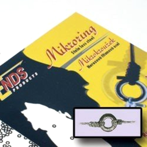 Hends Mikrokroužky Microring Black Nickel Počet kusů: 5ks, Průměr: 1,8mm