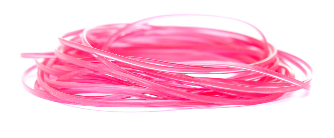 Hends Body Glass Half Round 1,2 mm Pink