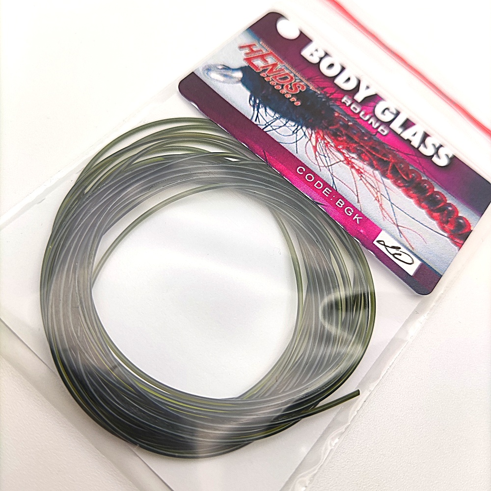 Hends Body Glass Half Round 1,2 mm Dark Brown Olive - Obrázek 2