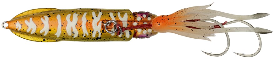 Savage Gear Nástraha Swimsquid Inchiku Orange Gold Glow Délka: 9,7cm, Hmotnost: 150g