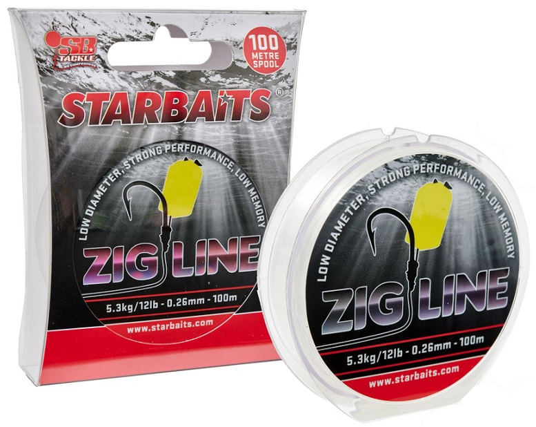 Starbaits Vlasec Zig Line 100m Nosnost: 6,8kg, Průměr: 0,29mm