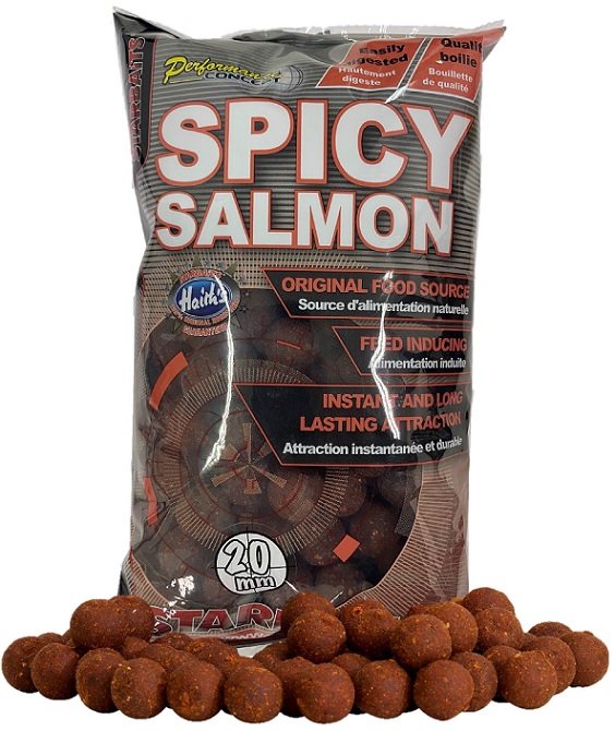 Starbaits Boilies Spicy Salmon Hmotnost: 800g, Průměr: 20mm