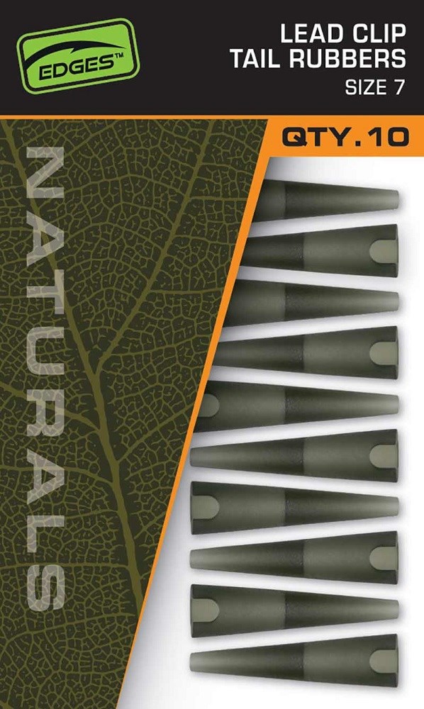 Fox Převleky Naturals Lead Clips Tail Rubbers Size 7 10ks