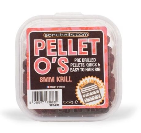 Sonubaits Pelety Pellet O's  Krill Hmotnost: 65g, Průměr: 8mm