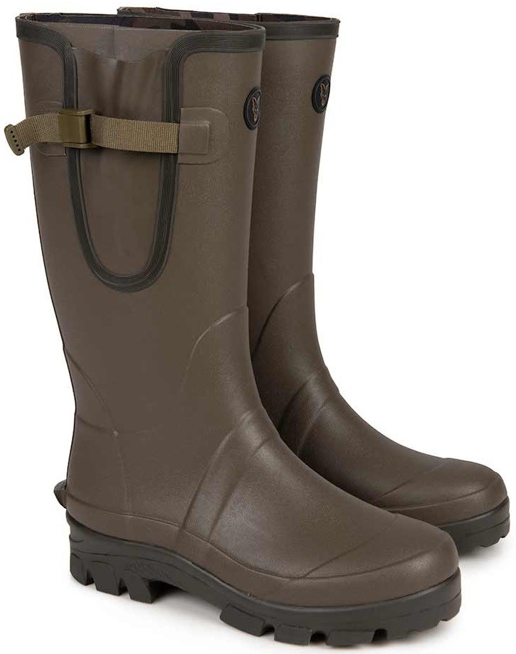 Fox Holínky Neoprene Lined Camo Khaki Wellies Velikost: 43