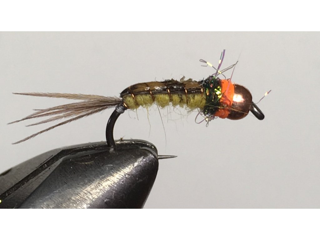 Hends Ocasní Pero z Bažanta Pheasant Tail Rusty (obrázek 3)