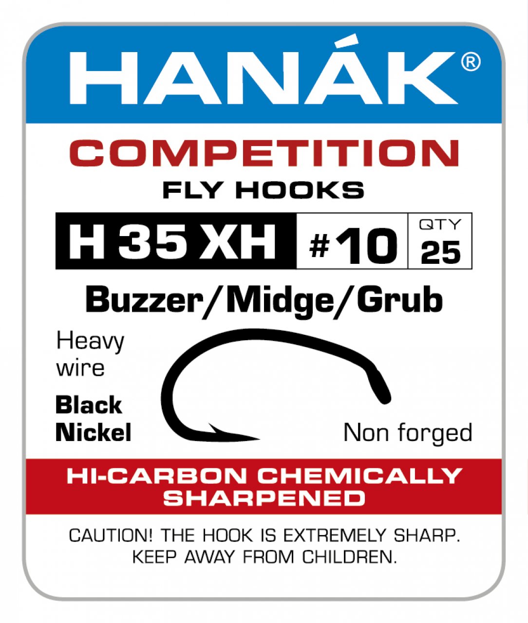 Hanák Competition Hanák Háčky H 35 XH Velikost háčku: #8