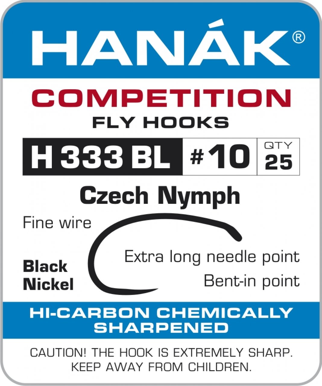 Hanák Competition Hanák Háčky H 333 BL Velikost háčku: #14