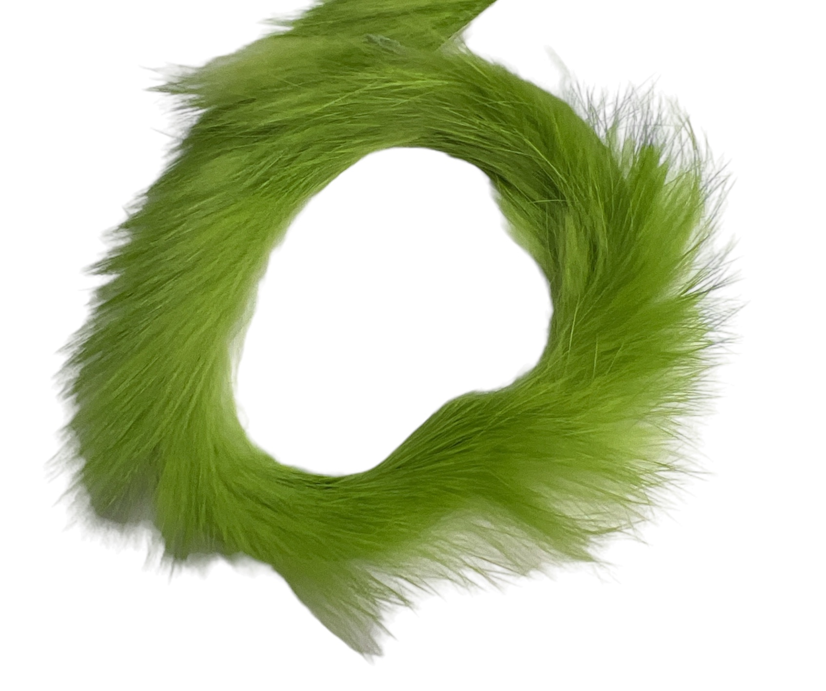 Hends Proužky Králičí Kůže Zonker Strips Rabbit Zelená 4mm
