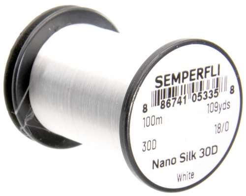 Semperfli Nit Nano Silk 30D 18/0 White