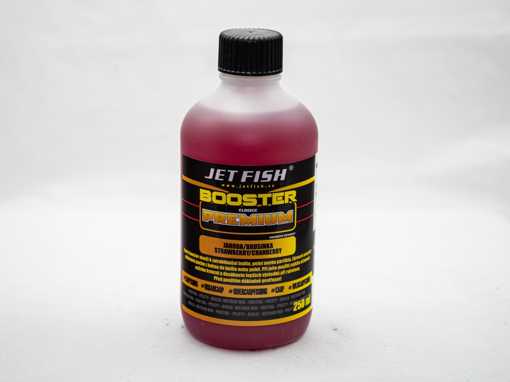 Jet Fish Booster Premium Classic 250ml Příchuť: Jahoda / Brusinka