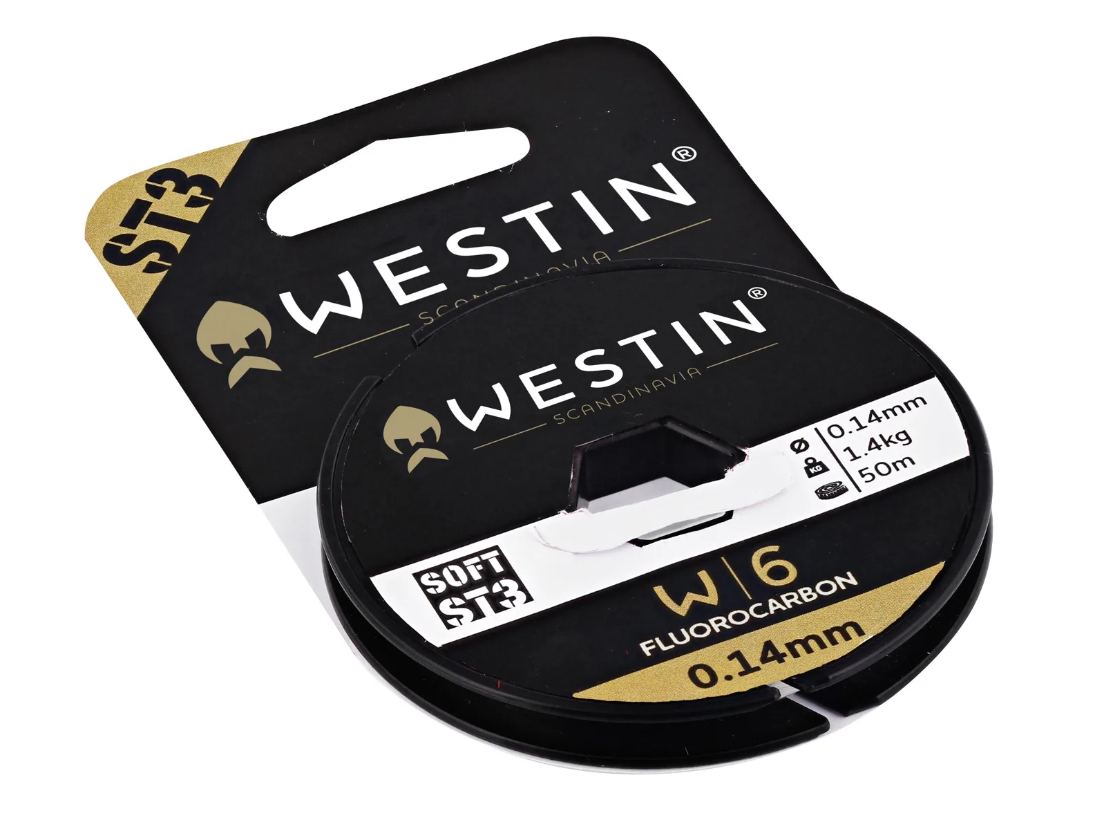 Westin Fluorocarbon W6 ST3 Fluorocarbon Clear Délka: 50m, Nosnost: 2,2kg, Průměr: 0,19mm