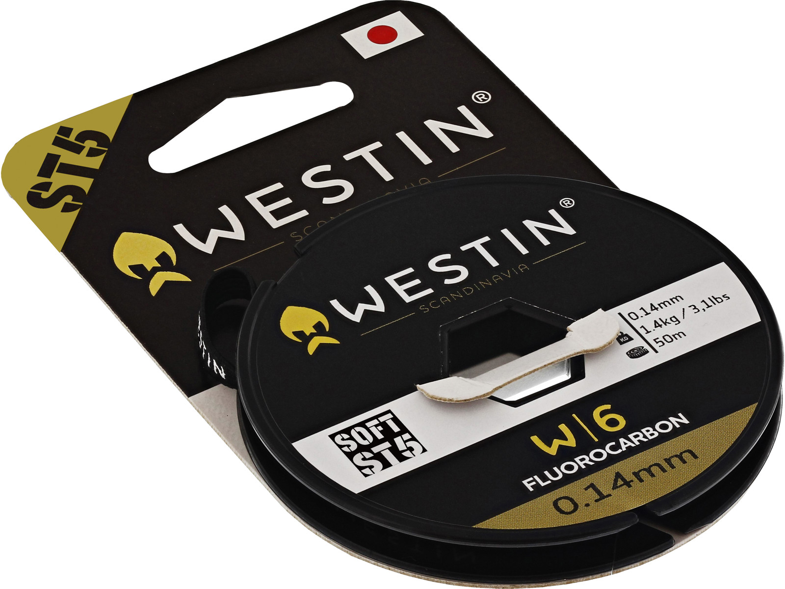 Westin Fluorocarbon W6 ST5 Clear 50m Nosnost: 1,3kg, Průměr: 0,14mm