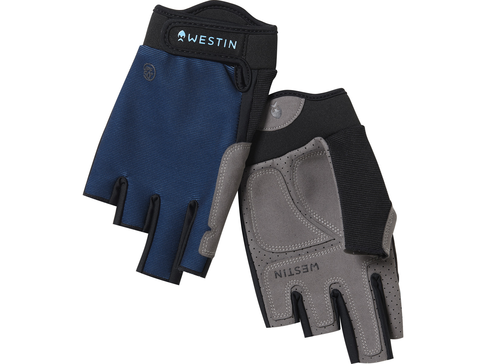 Westin Rukavice Drip Upf Half Finger Glove Petrol Blue Velikost: L