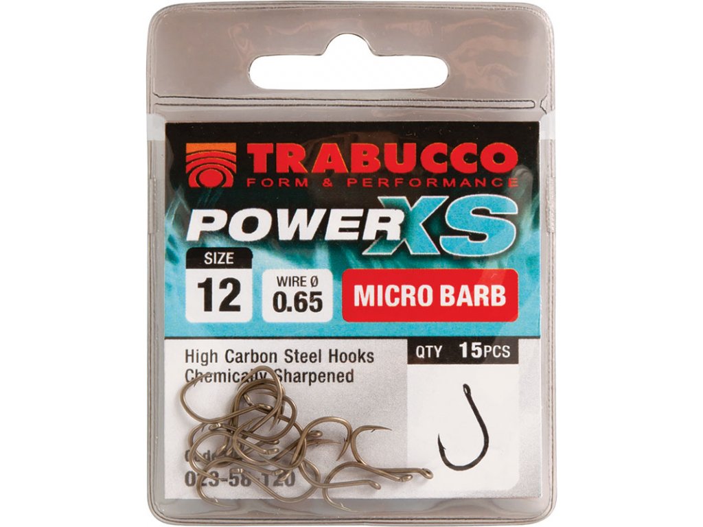 Trabucco Háčky Power XS 15ks Počet kusů: 15ks, Velikost háčku: #12