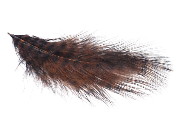 Hends Peří Grizzly Marabou Cinamon Black Barred