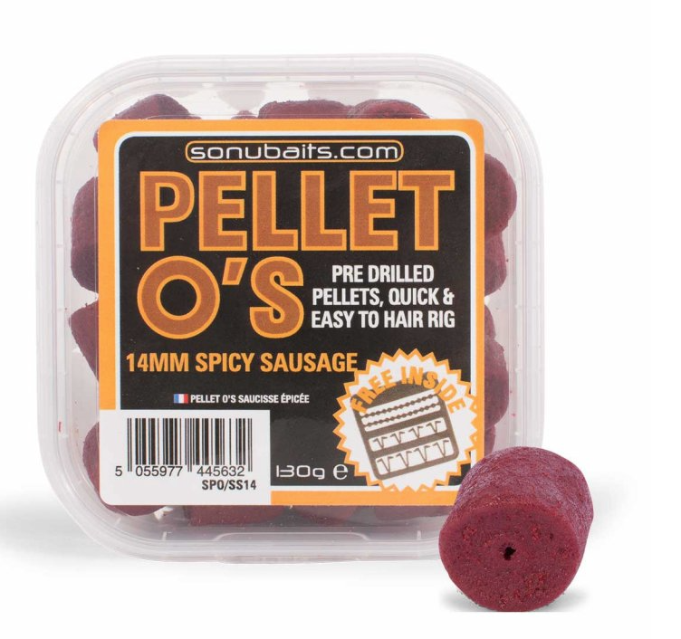 Sonubaits Pelety Pellet O's Kořeněná Klobása Hmotnost: 120g, Průměr: 14mm